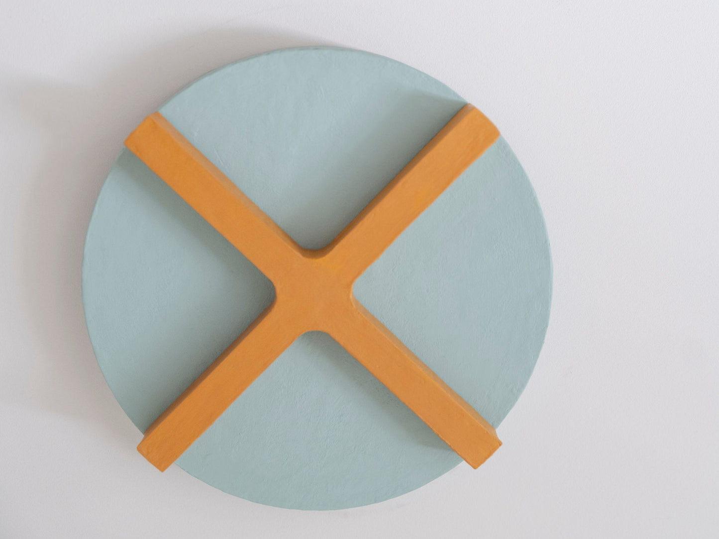 Round Cross – Geometric Wall Sculpture by Olshbau - Olshbau