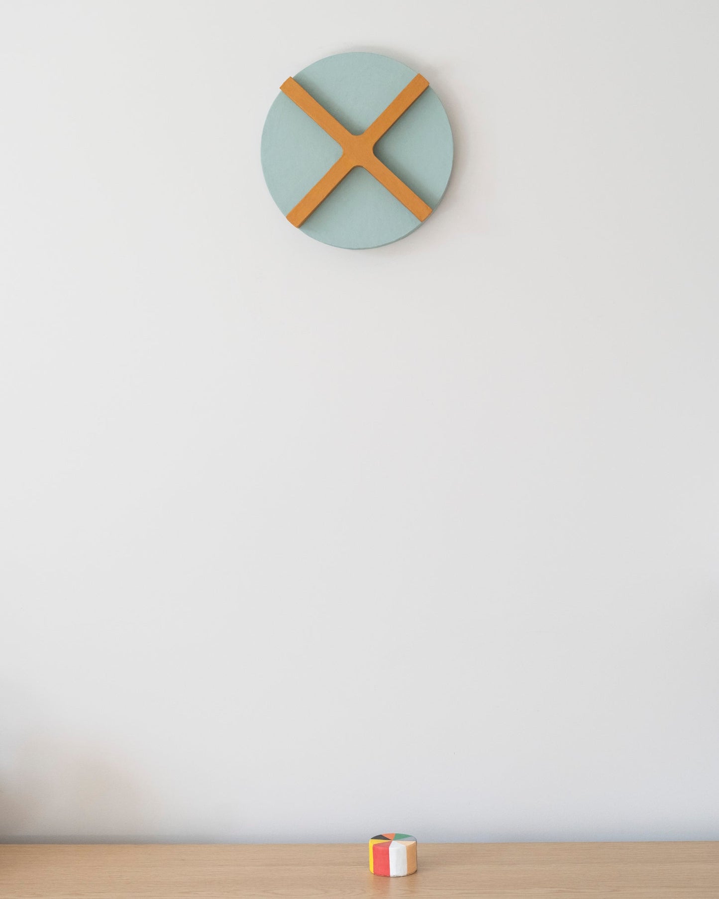 Round Cross – Geometric Wall Sculpture by Olshbau - Olshbau