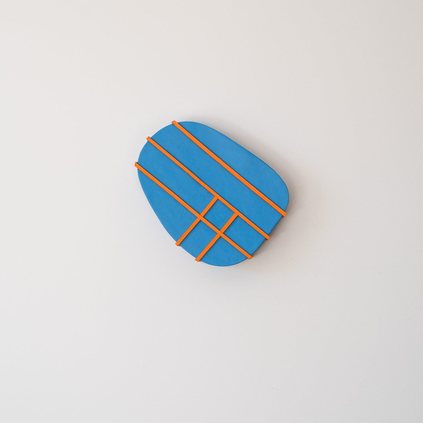 Blue & Orange Geometry Sculpture - Olshbau