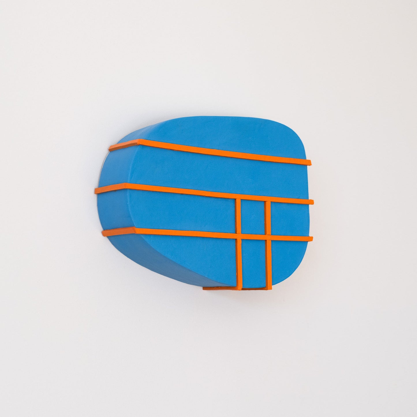 Blue & Orange Geometry Sculpture - Olshbau
