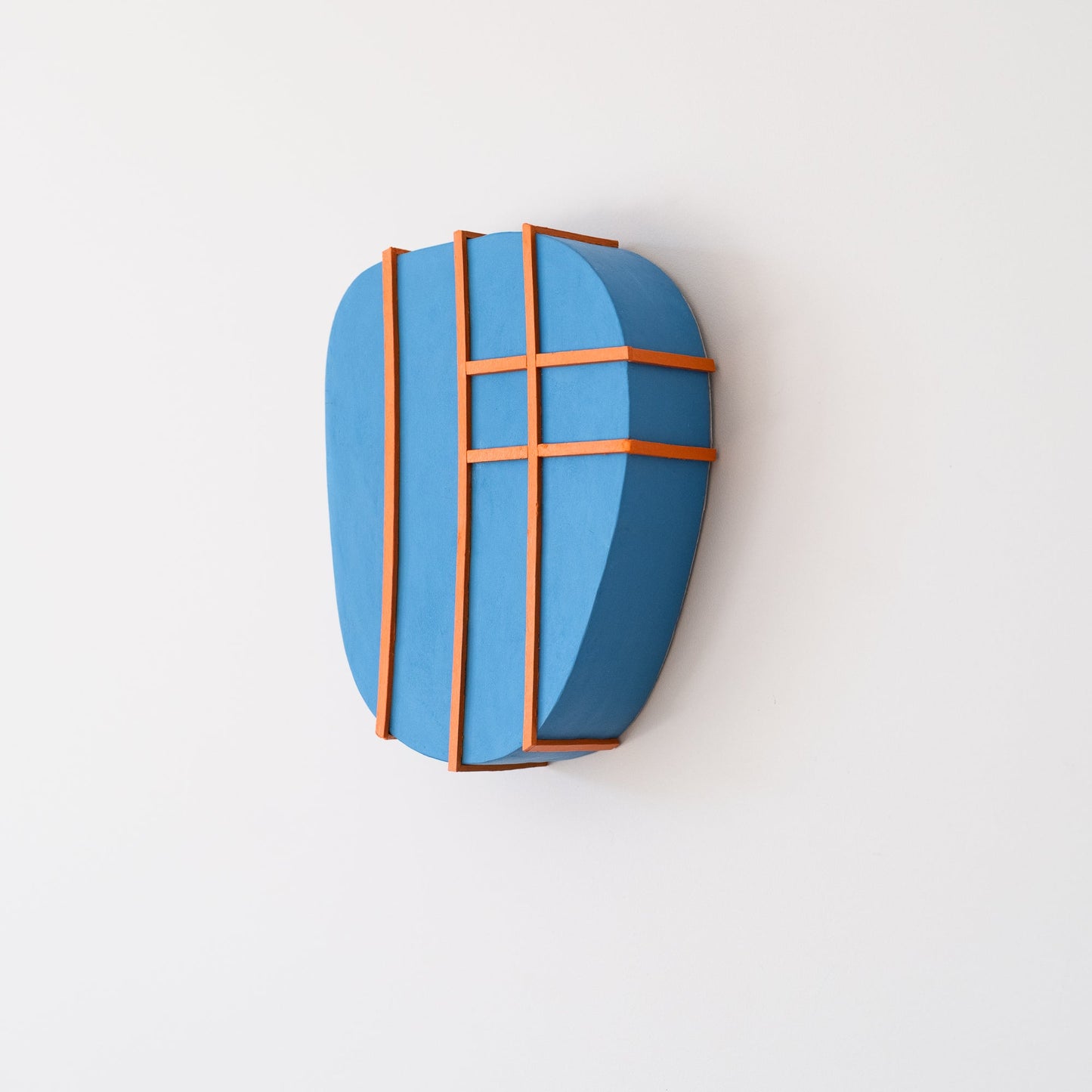 Blue & Orange Geometry Sculpture - Olshbau