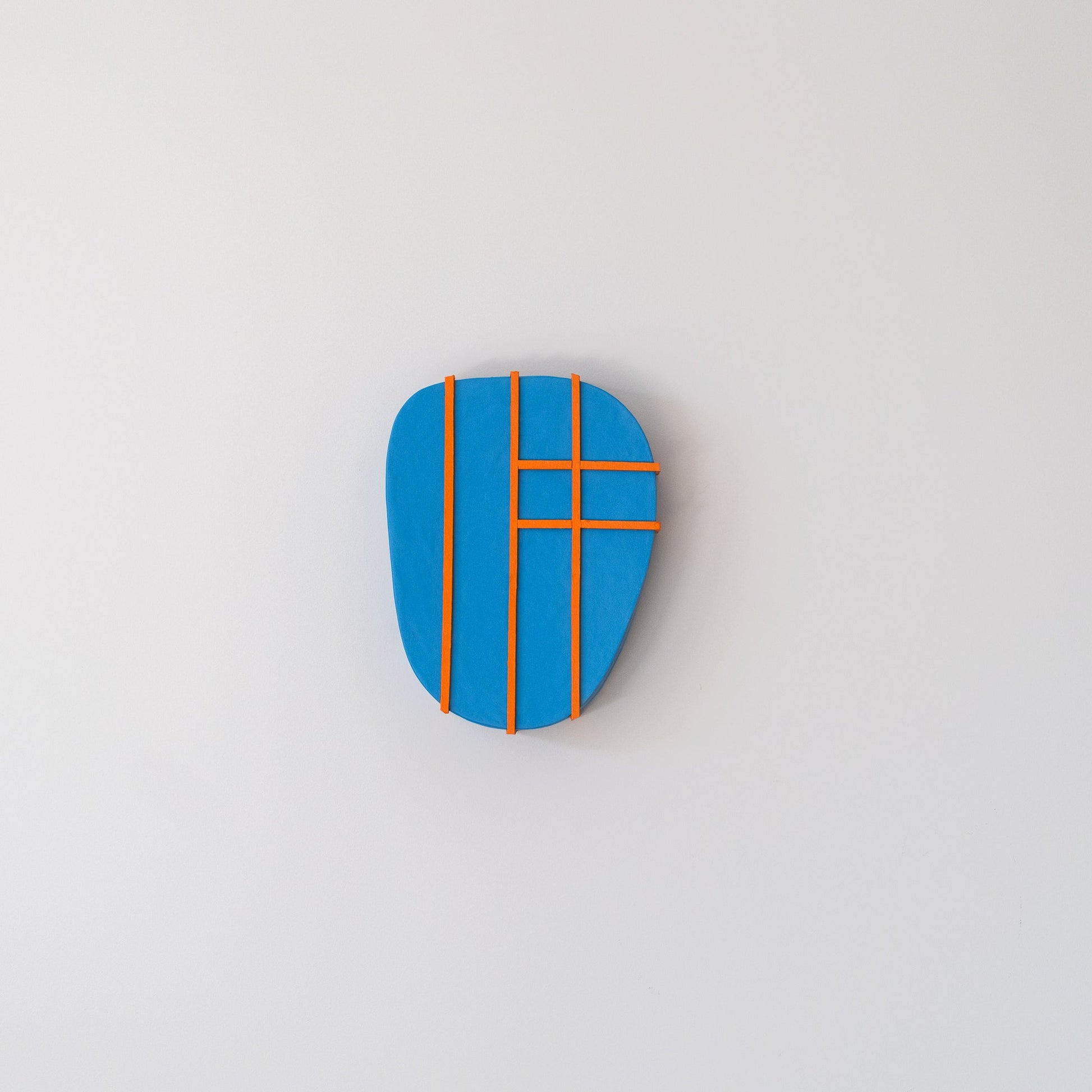 Blue & Orange Geometry Sculpture - Olshbau