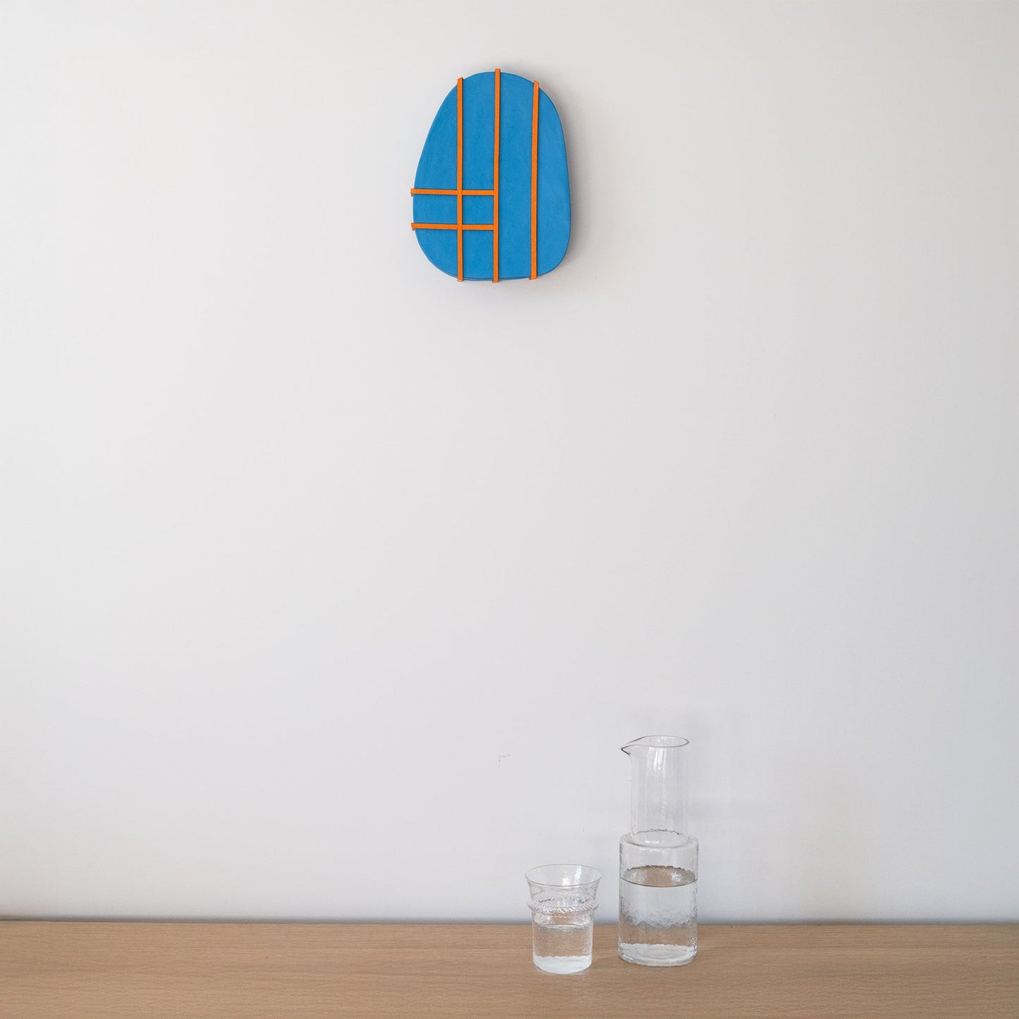 Blue & Orange Geometry Sculpture - Olshbau