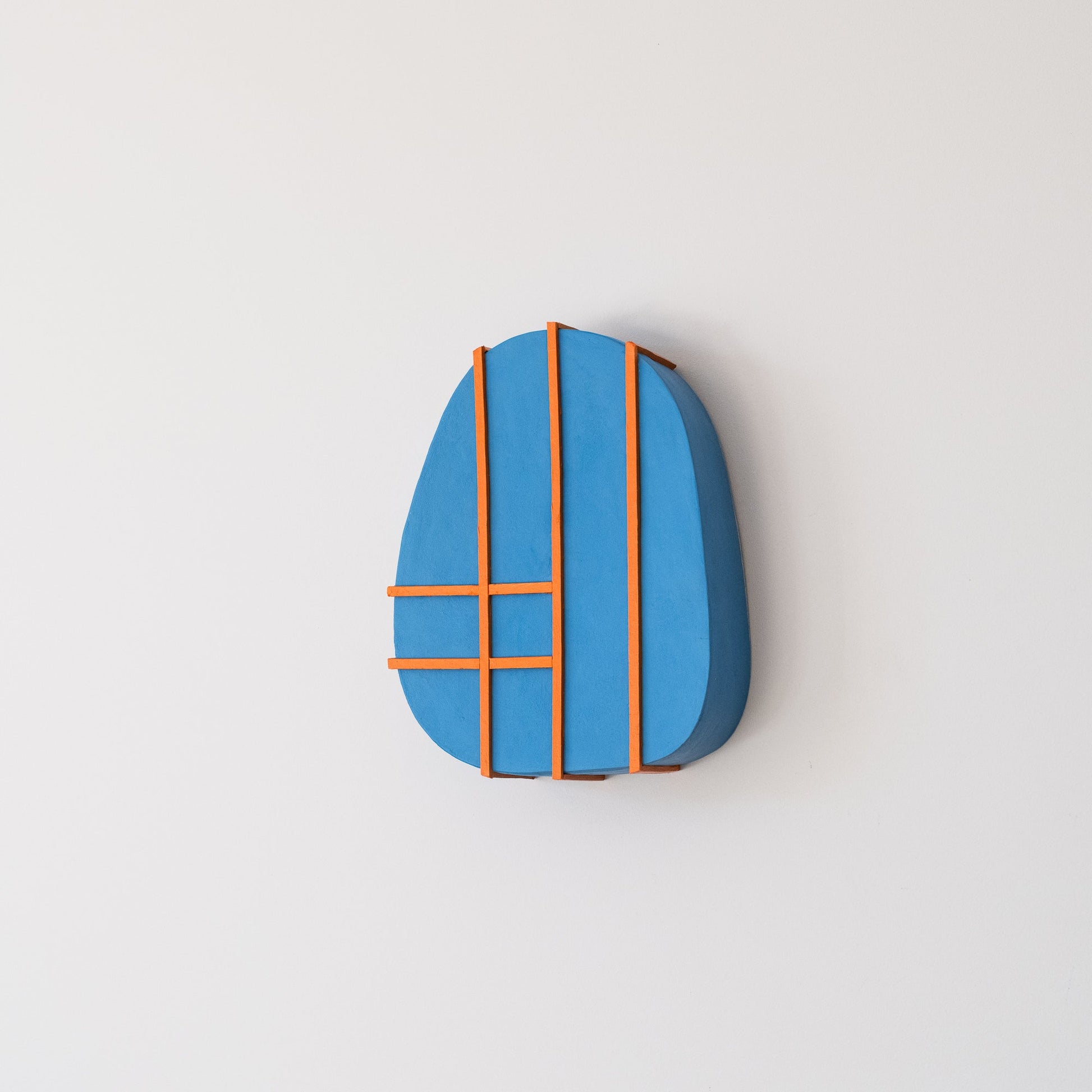 Blue & Orange Geometry Sculpture - Olshbau