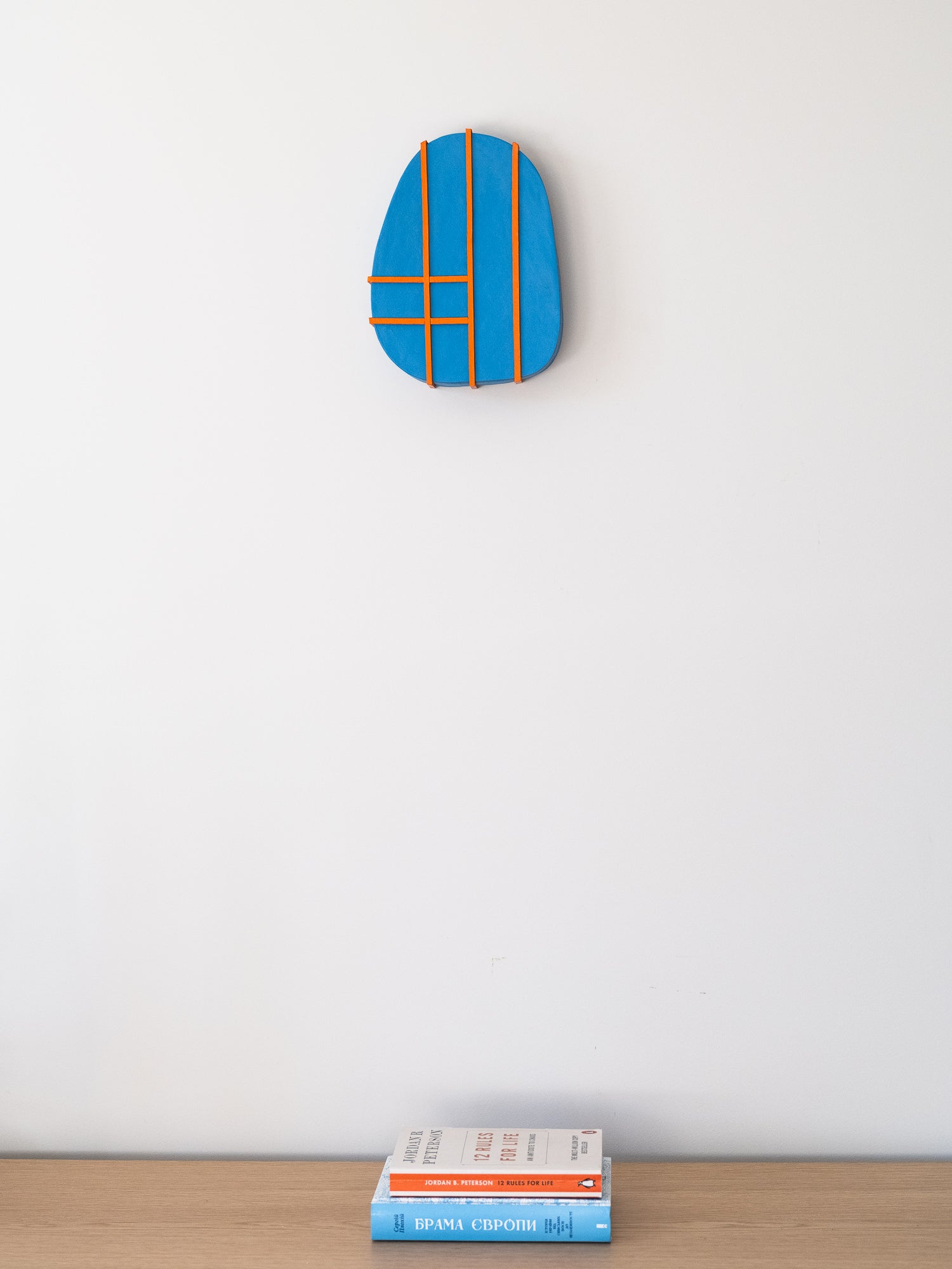 Blue & Orange Geometry Sculpture - Olshbau