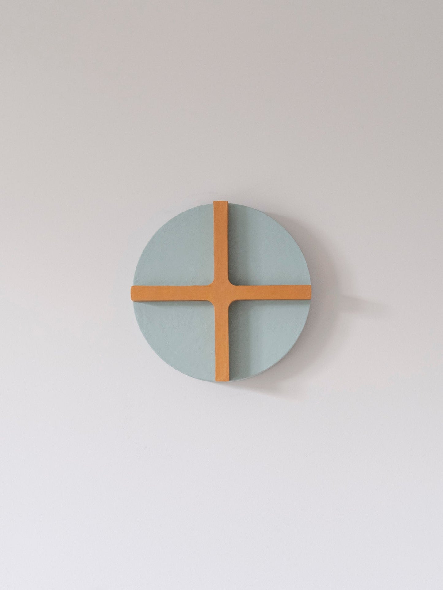 Round Cross – Geometric Wall Sculpture by Olshbau - Olshbau