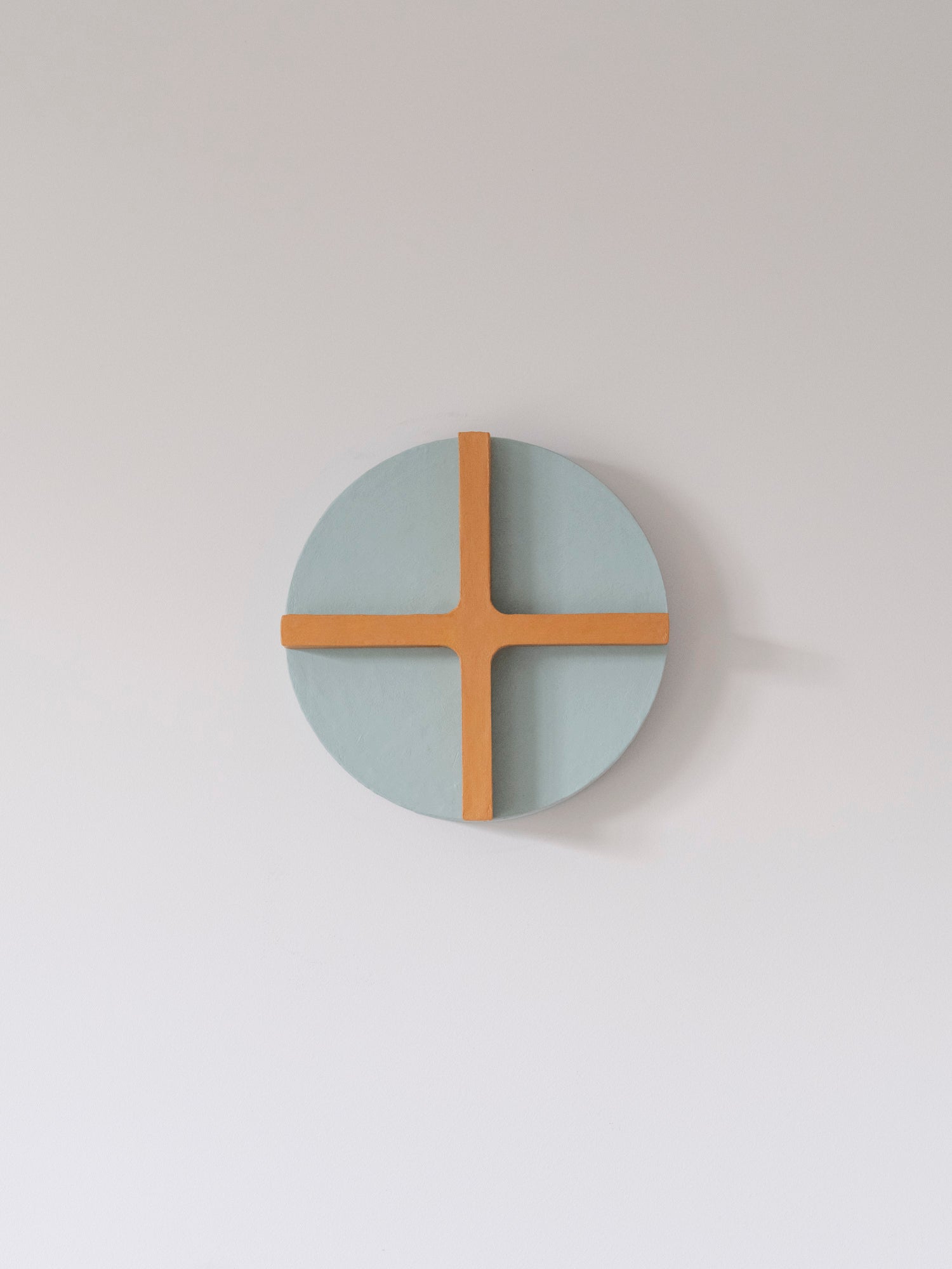Round Cross – Geometric Wall Sculpture by Olshbau - Olshbau