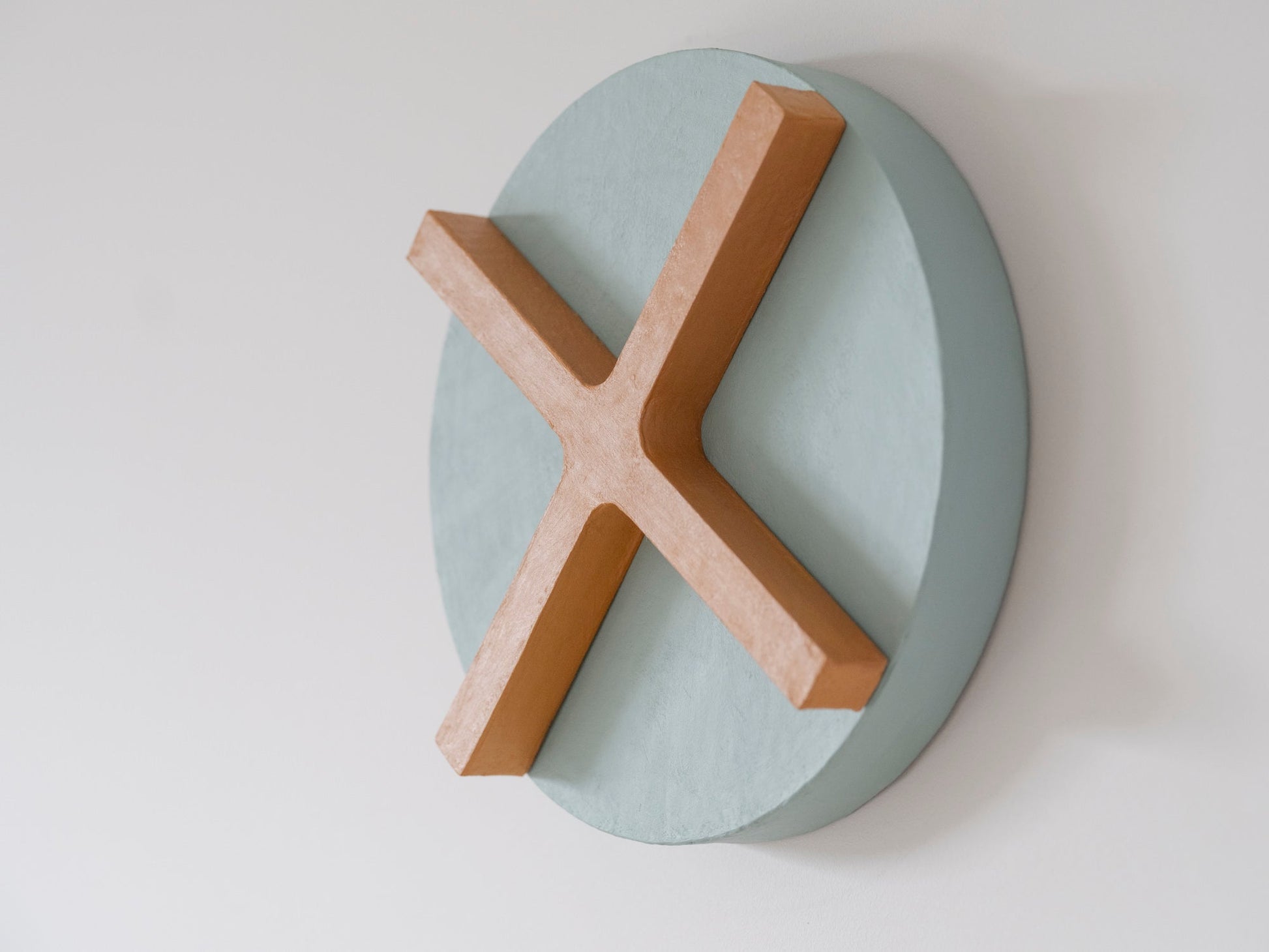 Round Cross – Geometric Wall Sculpture by Olshbau - Olshbau