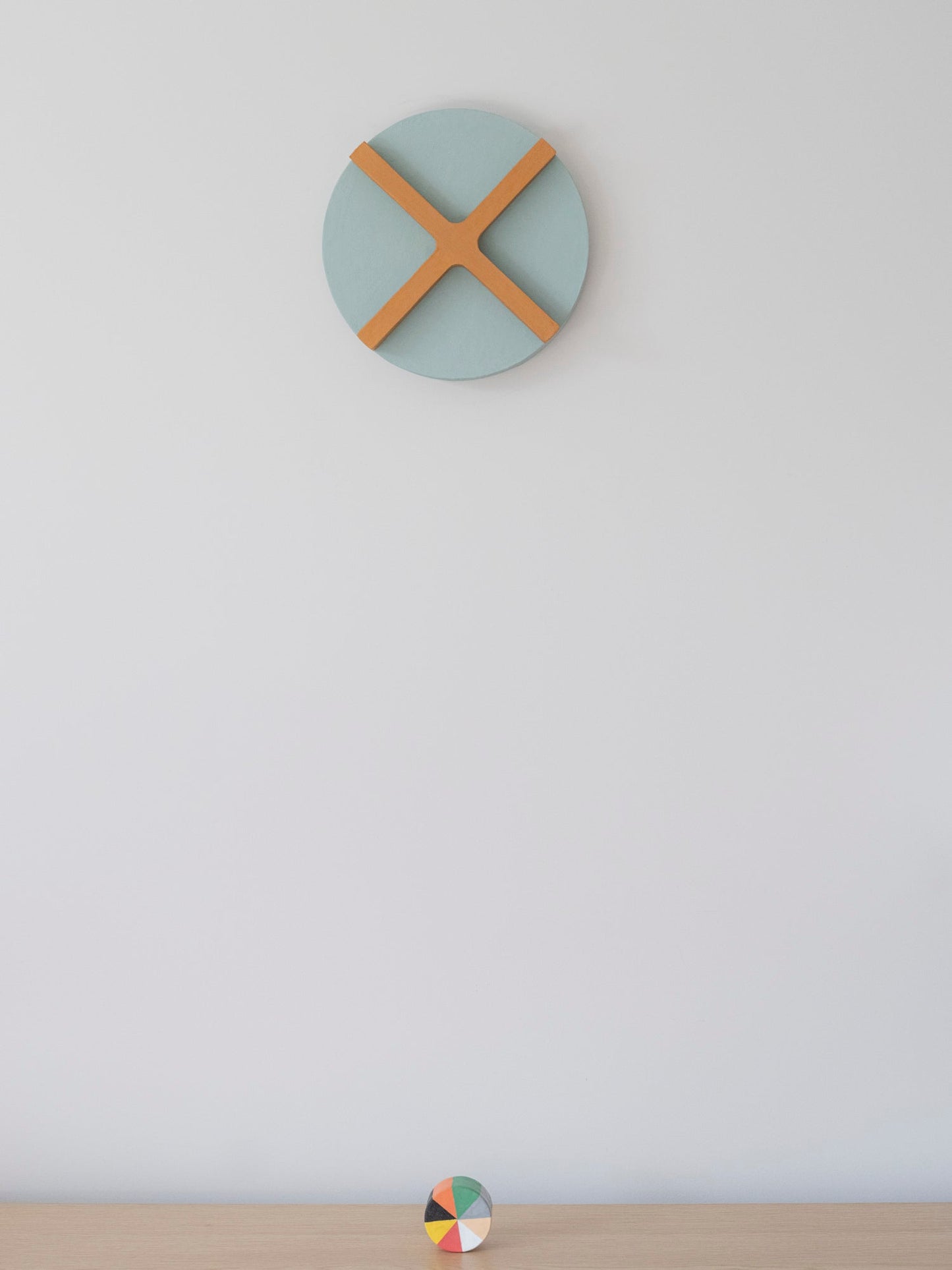 Round Cross – Geometric Wall Sculpture by Olshbau - Olshbau