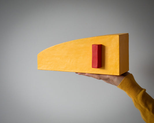 Uphill Construct – Geometric Form in Yellow & Red - Olshbau